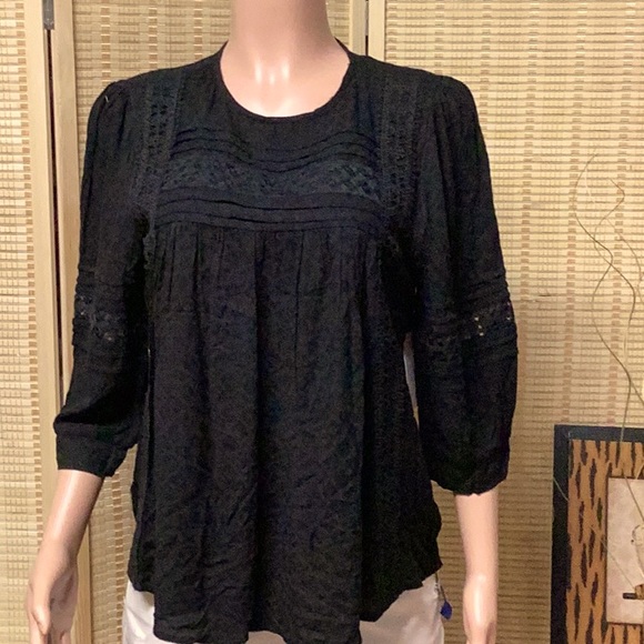 TIME AND TRU. SIZE S/CHL (4-6) BLACK TOP.. 100% Rayon. Lace 100% Polyester - Picture 7 of 16